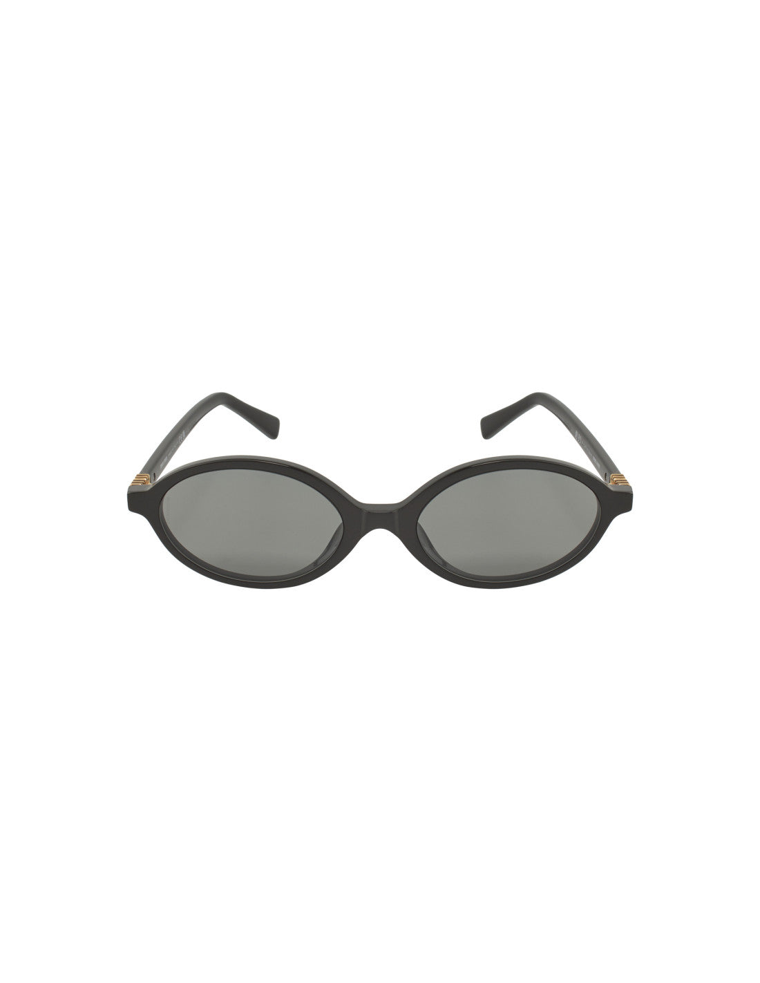 Miu Miu MU 04ZS 1AB-5S0 Oval Shape Black Gold (hover)