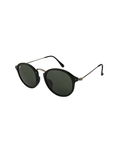 Ray Ban Rb2447 901 Round Fleck Negro G-15 Plata Clasico