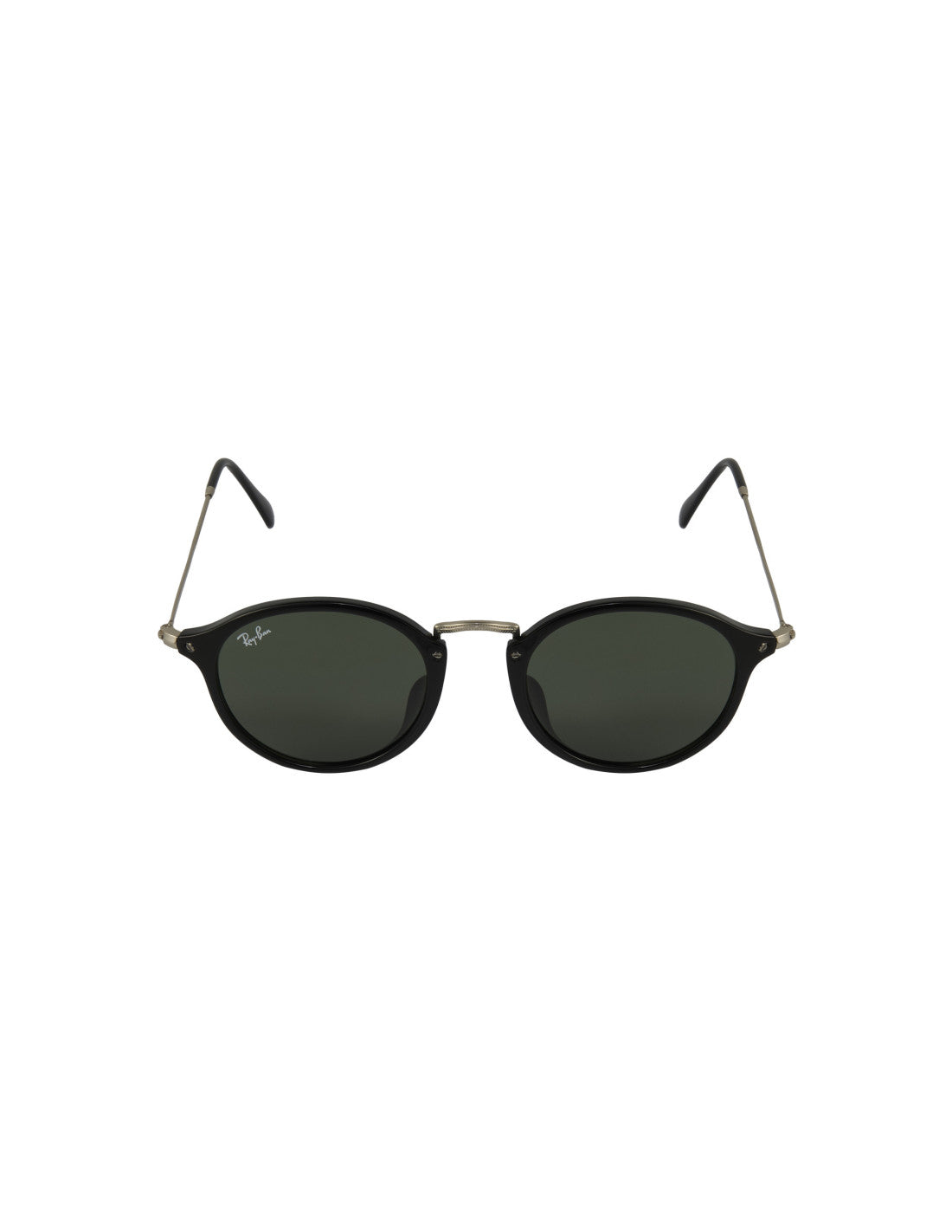 Ray Ban Rb2447 901 Round Fleck Negro G-15 Plata Clasico